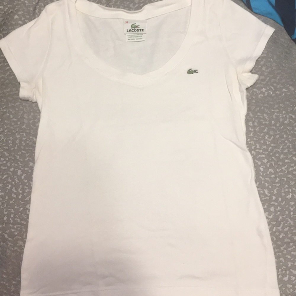 Lacoste white shirt